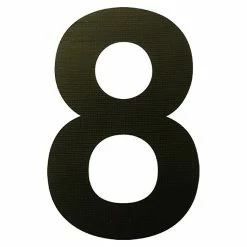 BAUHAUS Folienzeichen Zahl 8, 10 Cm, PVC, Schwarz