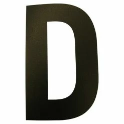 BAUHAUS Folienzeichen Buchstabe D, 10 Cm, PVC, Schwarz