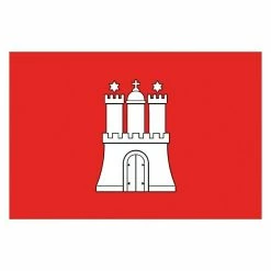 BAUHAUS Flagge Hamburg, 60 X 40 Cm, Spunpolyester