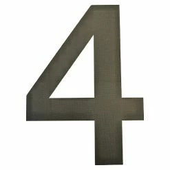 BAUHAUS Folienzeichen Zahl 4, 10 Cm, PVC, Schwarz
