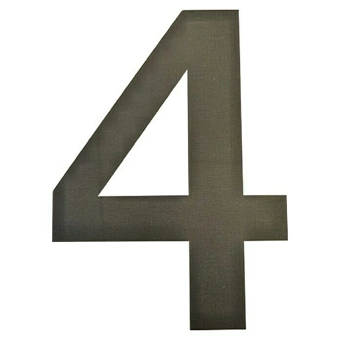 BAUHAUS Folienzeichen Zahl 4, 10 Cm, PVC, Schwarz 3 BAUHAUS Folienzeichen Zahl 4, 10 Cm, PVC, Schwarz