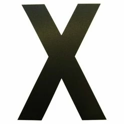 BAUHAUS Folienzeichen Buchstabe X, 10 Cm, PVC, Schwarz