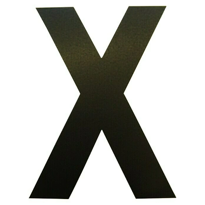 BAUHAUS Folienzeichen Buchstabe X, 10 Cm, PVC, Schwarz 3 BAUHAUS Folienzeichen Buchstabe X, 10 Cm, PVC, Schwarz