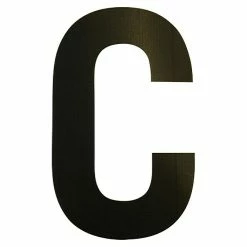 BAUHAUS Folienzeichen Buchstabe C, 10 Cm, PVC, Schwarz