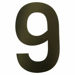 BAUHAUS Folienzeichen Zahl 9, 10 Cm, PVC, Schwarz