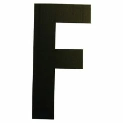 BAUHAUS Folienzeichen Buchstabe F, 10 Cm, PVC, Schwarz