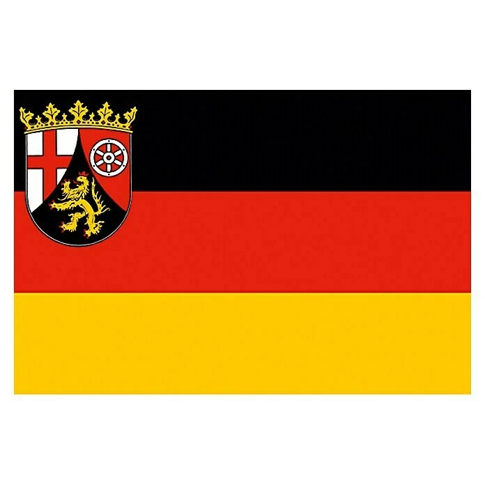 BAUHAUS Flagge Rheinland-Pfalz, 30 X 20 Cm, Spunpolyester 3 BAUHAUS Flagge Rheinland-Pfalz, 30 X 20 Cm, Spunpolyester