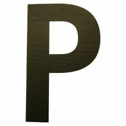 BAUHAUS Folienzeichen Buchstabe P, 10 Cm, PVC, Schwarz
