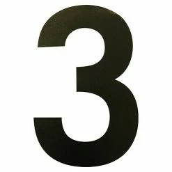 BAUHAUS Folienzeichen Zahl 3, 10 Cm, PVC, Schwarz
