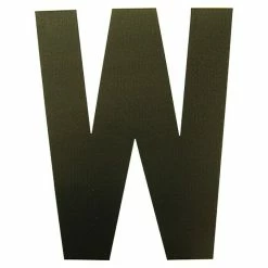 BAUHAUS Folienzeichen Buchstabe W, 10 Cm, PVC, Schwarz