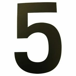 BAUHAUS Folienzeichen Zahl 5, 10 Cm, PVC, Schwarz