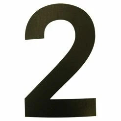 BAUHAUS Folienzeichen Zahl 2, 10 Cm, PVC, Schwarz