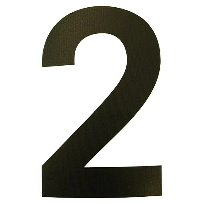 BAUHAUS Folienzeichen Zahl 2, 10 Cm, PVC, Schwarz 3 BAUHAUS Folienzeichen Zahl 2, 10 Cm, PVC, Schwarz