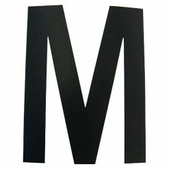 BAUHAUS Folienzeichen Buchstabe M, 10 Cm, PVC, Schwarz