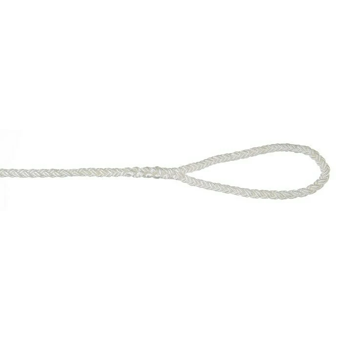BAUHAUS Leine 8-Plait Mit Auge Nylon, Länge: 10 M, Durchmesser: 16 Mm, Weiß 3 BAUHAUS Leine 8-Plait Mit Auge Nylon, Länge: 10 M, Durchmesser: 16 Mm, Weiß – Bild 2