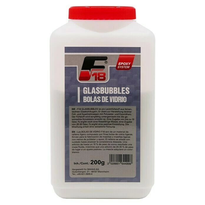 BAUHAUS F18 Füllstoff Aerocell Glas-Mikroballons 200 G, Geeignet Für: Epoxidharz, Weiß 3 BAUHAUS F18 Füllstoff Aerocell Glas-Mikroballons 200 G, Geeignet Für: Epoxidharz, Weiß
