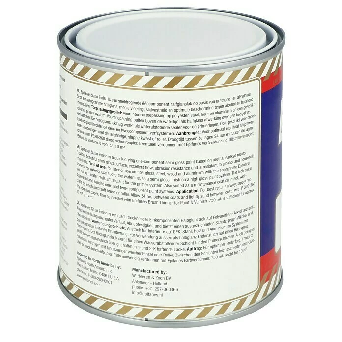 BAUHAUS Epifanes Yachtlack Satin Finish Weiß, 750 Ml 4 BAUHAUS Epifanes Yachtlack Satin Finish Weiß, 750 Ml – Bild 2