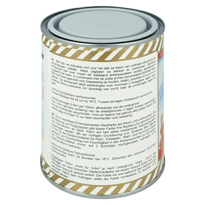 BAUHAUS Epifanes Gleitschutzfarbe 750 Ml, Grau 212 5 BAUHAUS Epifanes Gleitschutzfarbe 750 Ml, Grau 212 – Bild 3