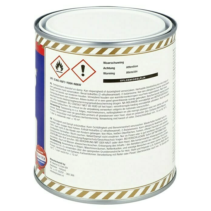 BAUHAUS Epifanes Bilgenfarbe 750 Ml, Weiß 4 BAUHAUS Epifanes Bilgenfarbe 750 Ml, Weiß – Bild 2