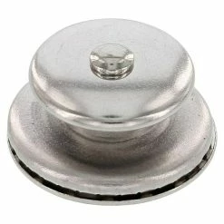 BAUHAUS Druckknopf Durchmesser: 20 Mm, Messing, Vernickelt