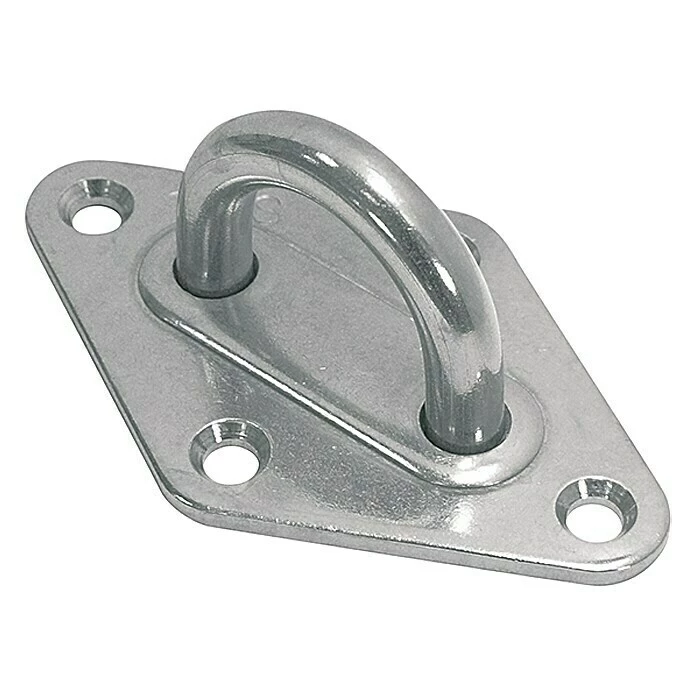 BAUHAUS Mastplatte Raute Gerade, 80 X 50 Mm, Edelstahl, A2 3 BAUHAUS Mastplatte Raute Gerade, 80 X 50 Mm, Edelstahl, A2