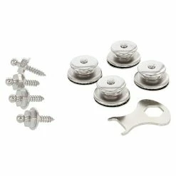 BAUHAUS Knopf-Set Länge Gewinde: 10 Mm, 4,2 Mm, Messing/Stahl