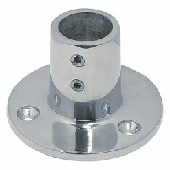 BAUHAUS Relingfuß Neigungswinkel: 90 °, Durchmesser: 22 Mm, Edelstahl, A4