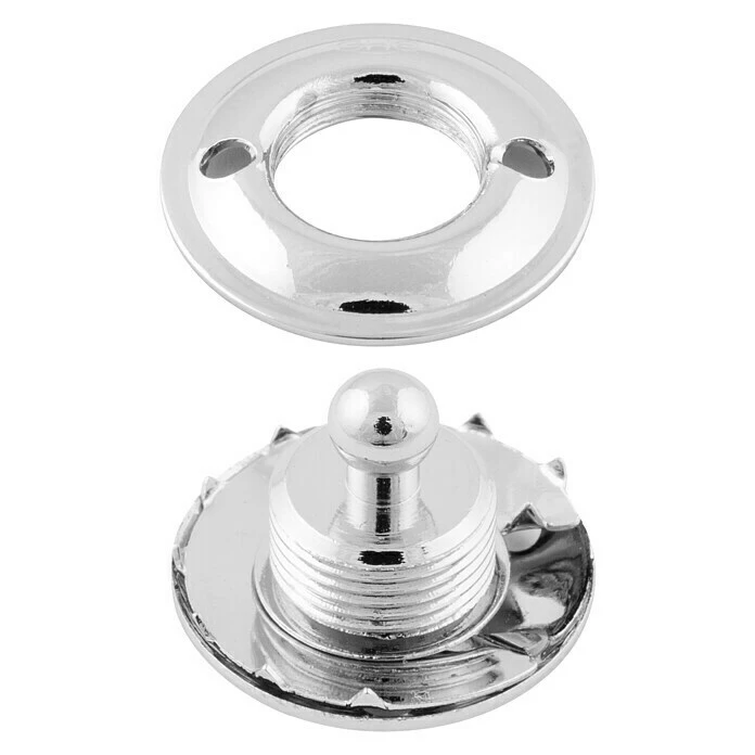 BAUHAUS Druckknopf Für Tuch Durchmesser: 20 Mm, Messing, Vernickelt 4 BAUHAUS Druckknopf Für Tuch Durchmesser: 20 Mm, Messing, Vernickelt – Bild 2