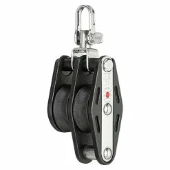 BAUHAUS Sprenger Block 8 Mm, Mit Wirbel, Kugellager, 27 X 11,5 Mm, Arbeitslast: 150 Kg, 2 Rollen