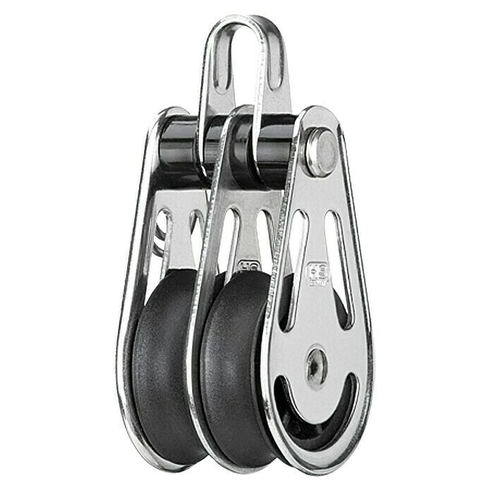 BAUHAUS Sprenger Block 8 Mm, Mit Bügel, Gleitlager, 30 X 10 Mm, Arbeitslast: 200 Kg, 2 Rollen 3 BAUHAUS Sprenger Block 8 Mm, Mit Bügel, Gleitlager, 30 X 10 Mm, Arbeitslast: 200 Kg, 2 Rollen
