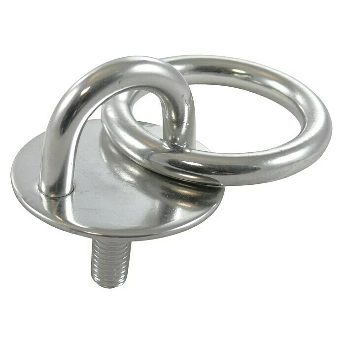 BAUHAUS Marinetech Mastplatte Mit Gewinde Und Ring Ausstattung: Ring, M 6, Edelstahl, Stahlsorte: A2 3 BAUHAUS Marinetech Mastplatte Mit Gewinde Und Ring Ausstattung: Ring, M 6, Edelstahl, Stahlsorte: A2