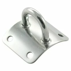 BAUHAUS Mastplatte Gewölbt, L X B: 46,5 X 42 Mm, Edelstahl, A2