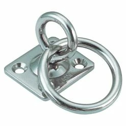 BAUHAUS Marinetech Mastplatte Mit Wirbel Und Ring L X B X H: 30 X 35 X 41 Mm, Edelstahl, Stahlsorte: A2