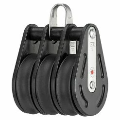 BAUHAUS Sprenger Block 12 Mm, Mit Bügel, Kugellager, 50 X 14 Mm, Arbeitslast: 250 Kg, 3 Rollen