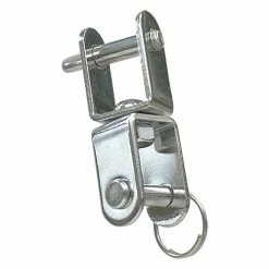 BAUHAUS Wirbelschäkel Länge: 4,7 Cm, Gabel-Gabel, Edelstahl, A2, Flach