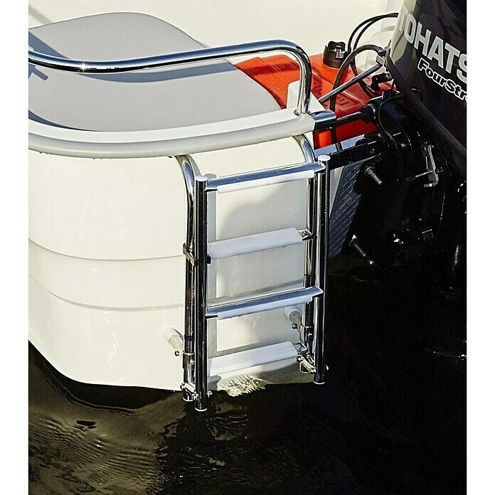 BAUHAUS PEGAZUS Badeleiter Passend Für: Pegazus Boot GFK 450, Anzahl Stufen: 4, Edelstahl 3 BAUHAUS PEGAZUS Badeleiter Passend Für: Pegazus Boot GFK 450, Anzahl Stufen: 4, Edelstahl
