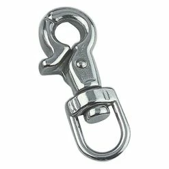 BAUHAUS Schnapphaken Durchmesser: 13 Mm, Länge: 6,5 Cm, Wirbelauge, Edelstahl, A4