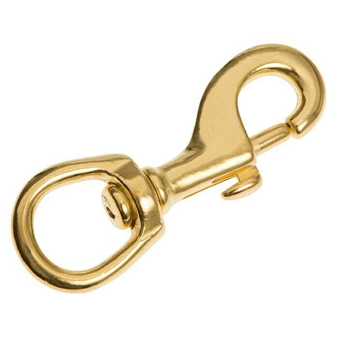 BAUHAUS Conacord Schnapphaken Länge: 85 Mm, Vermessingt, Für Seildurchmesser: 10 Mm - 12 Mm 3 BAUHAUS Conacord Schnapphaken Länge: 85 Mm, Vermessingt, Für Seildurchmesser: 10 Mm - 12 Mm