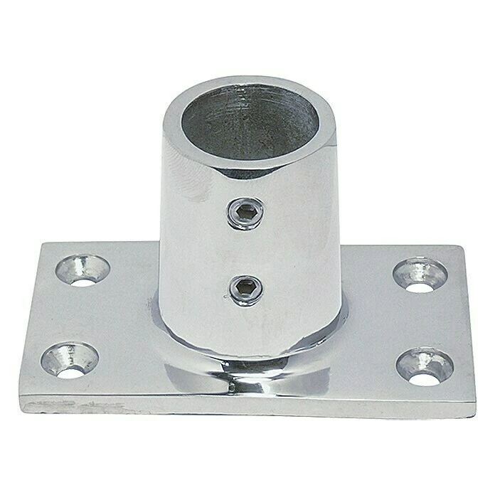 BAUHAUS Relingfuß Neigungswinkel: 90 °, L X B: 81 X 48 Mm, Edelstahl, A4 3 BAUHAUS Relingfuß Neigungswinkel: 90 °, L X B: 81 X 48 Mm, Edelstahl, A4