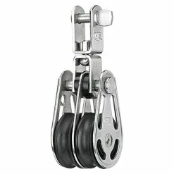 BAUHAUS Sprenger Block 6 Mm, Mit Wirbel, Gleitlager, 25 X 9,2 Mm, Arbeitslast: 175 Kg, 2 Rollen