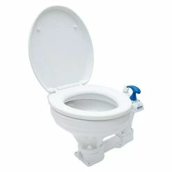BAUHAUS Albin Pump Bordtoilette Manuell Comfort L X B X H: 46 X 47 X 33,5 Cm, Spülsystem: Manuelle Wasserspülung, Weiß -BAUHAUS-Geschäft 12 975